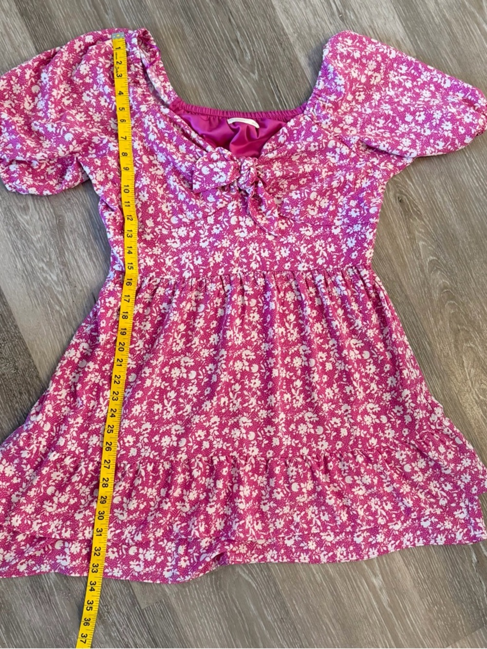 LC Lauren Conrad Pink and White Floral Mini Dress - Picture 13 of 13